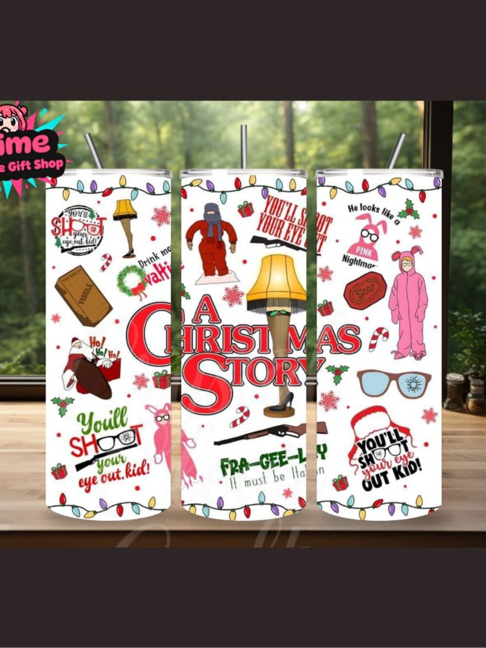A Christmas Story 20oz Stainless Steel Tumbler